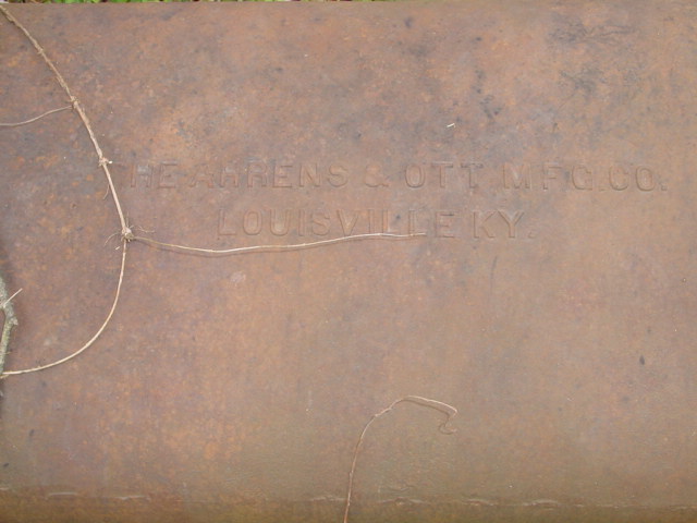 Bottom of clawfoot tub