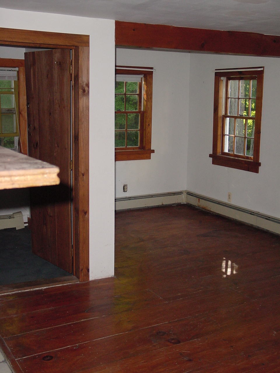 Old office door in master bedroom