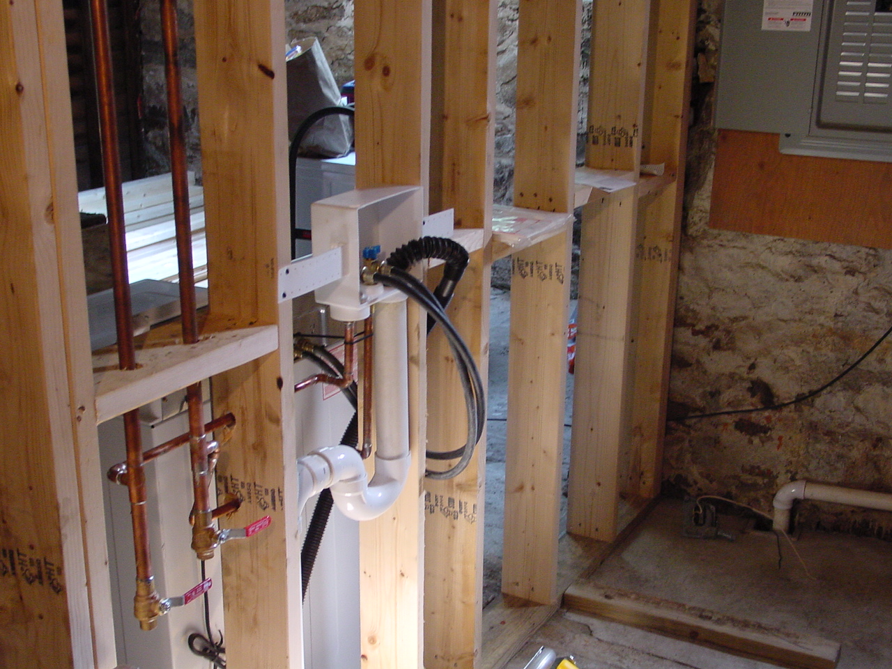 Framing Laundry Room