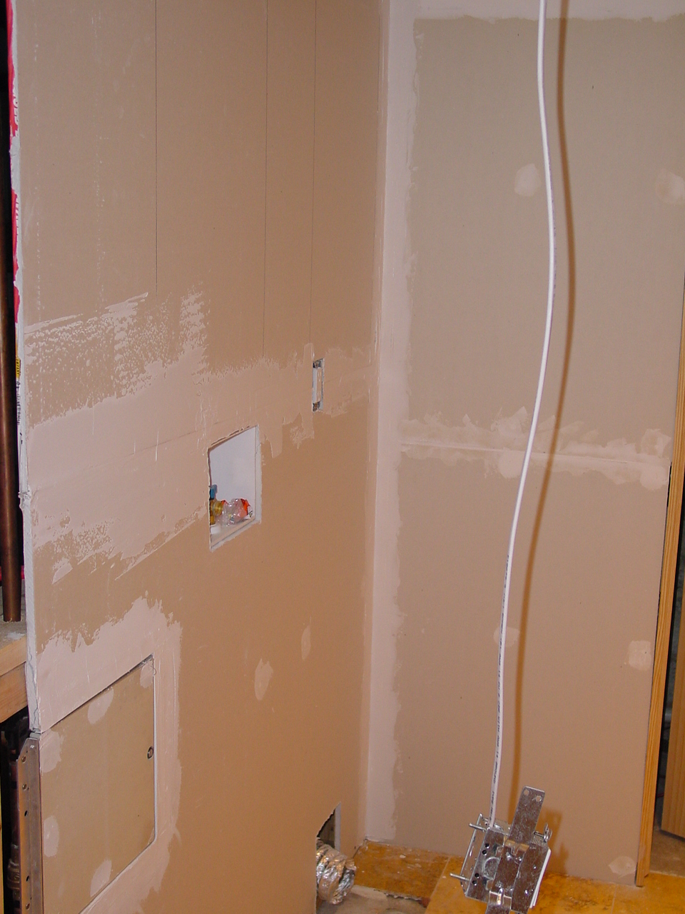 Laundry room sheetrock