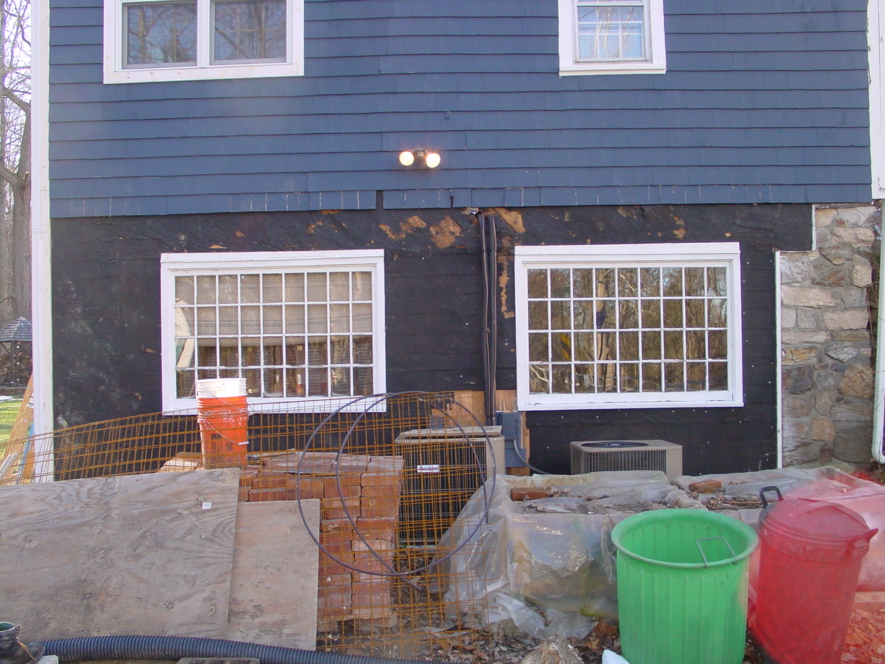 Starting the family room windows