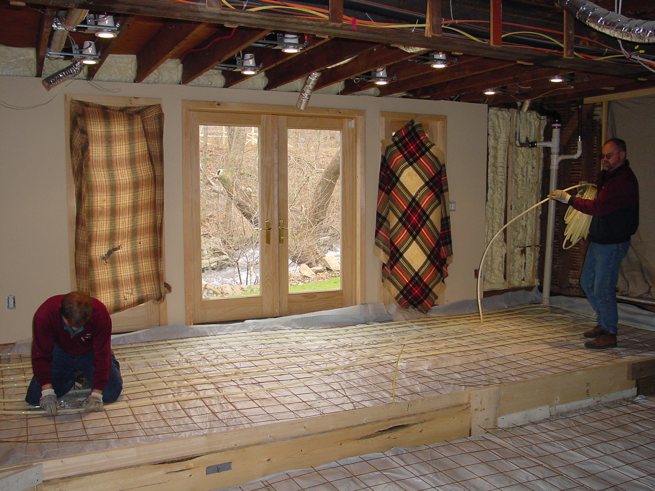 Dining room radiant prep