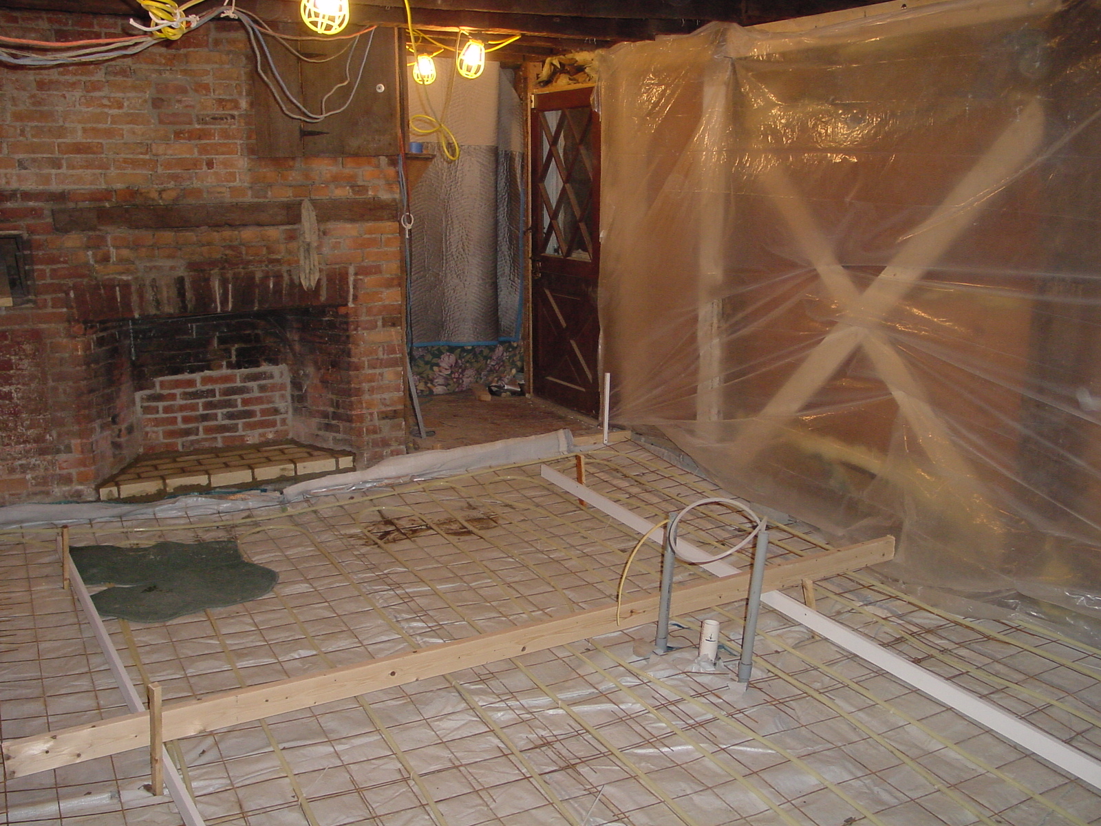 Kitchen fireplace new base