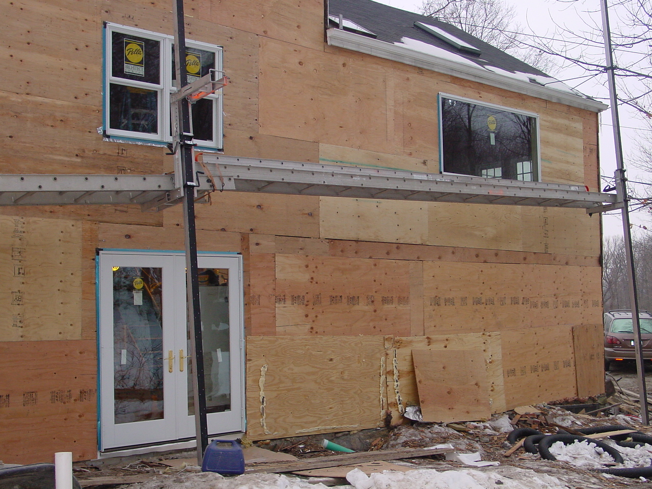 Office big window in