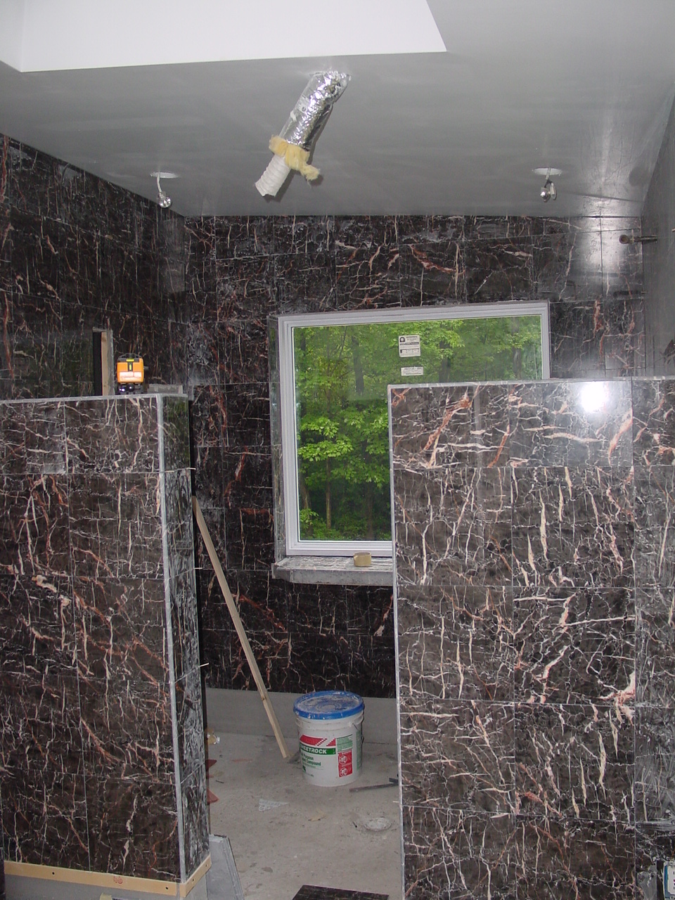 Shower tile work