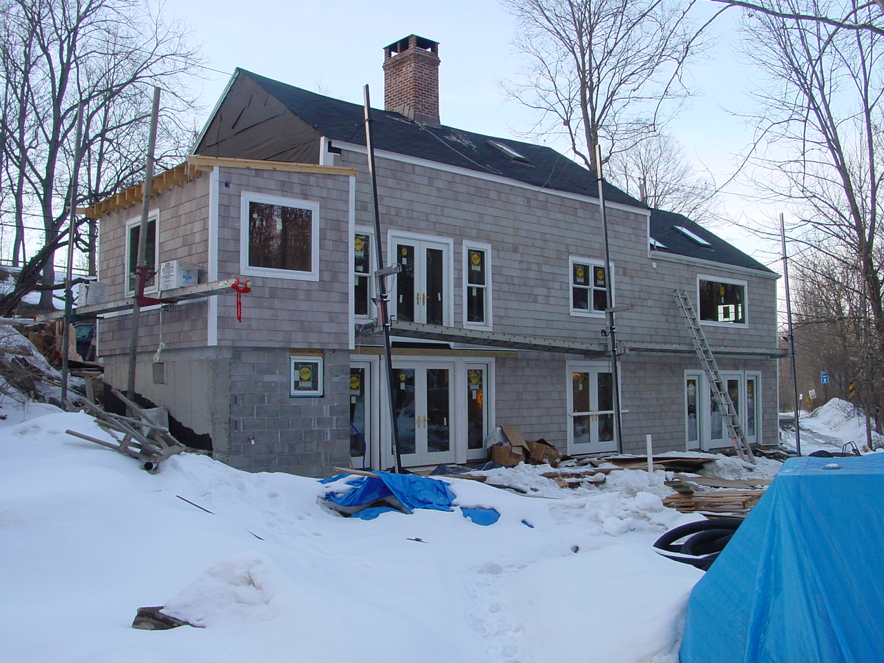 Shower window arrives