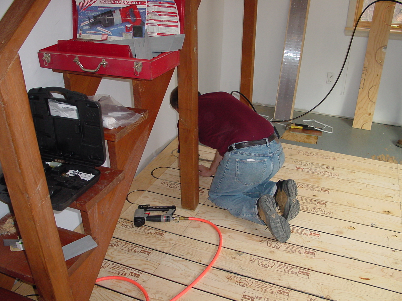 Office radiant going in