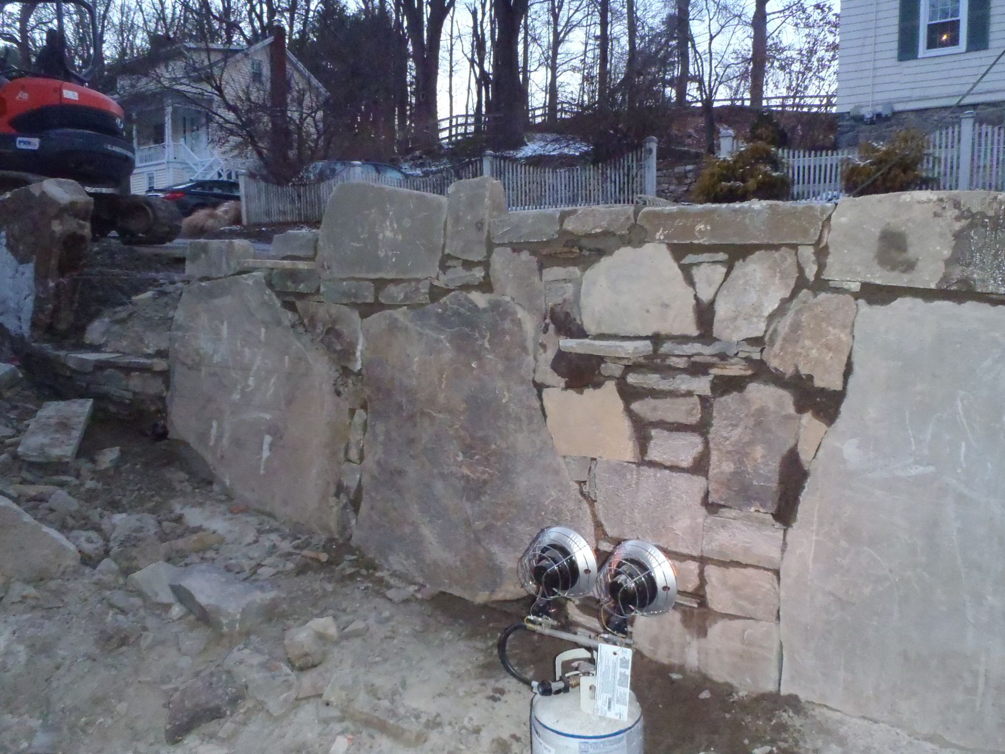 Heater to get the concrete to set