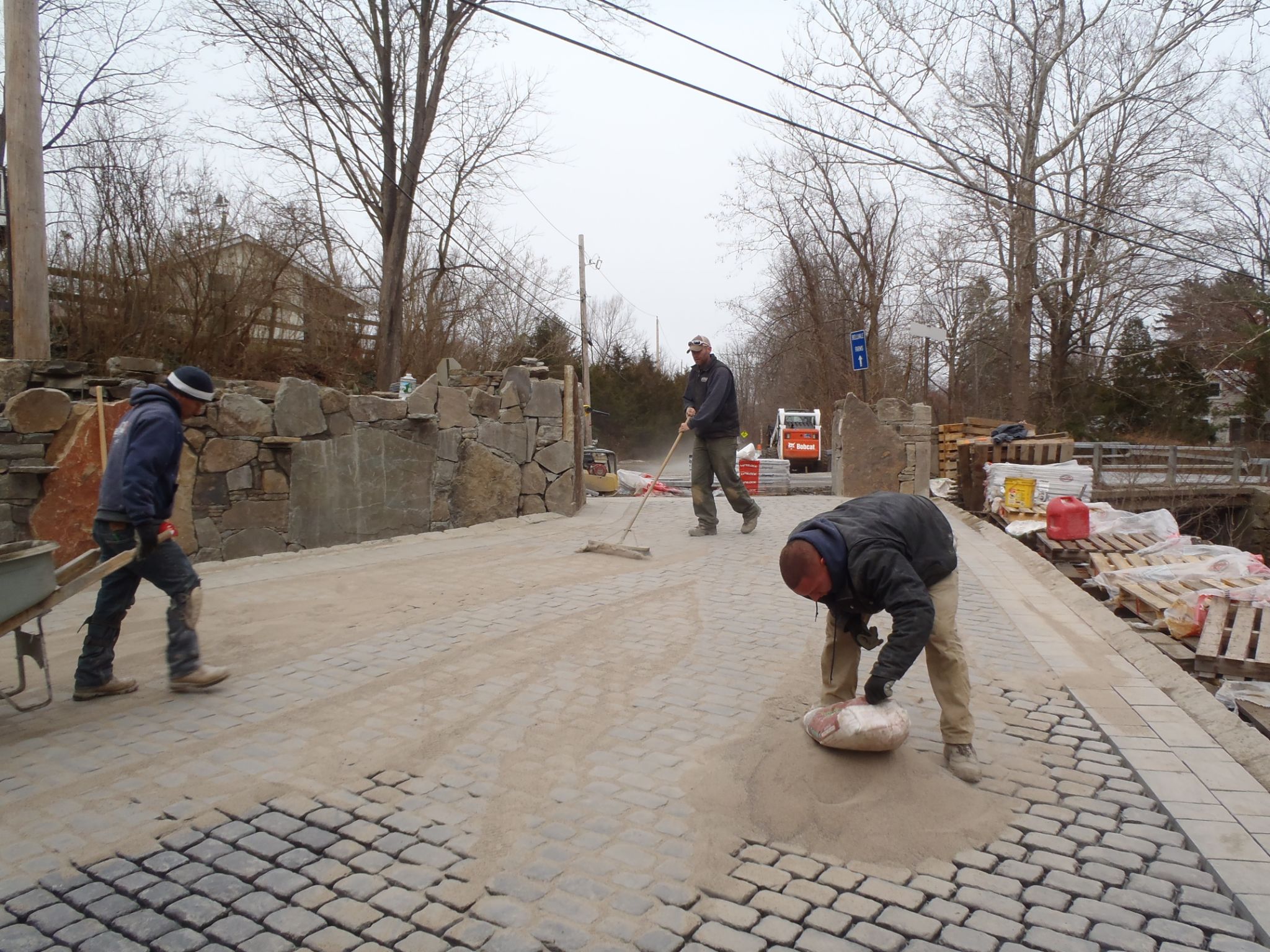 Poly sand going down